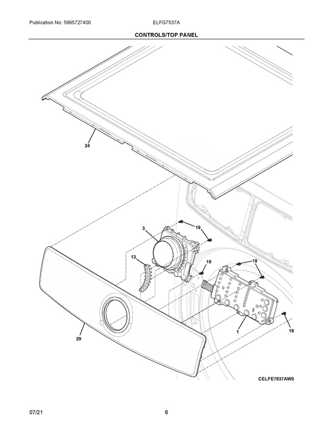 Diagram for ELFG7537AW0