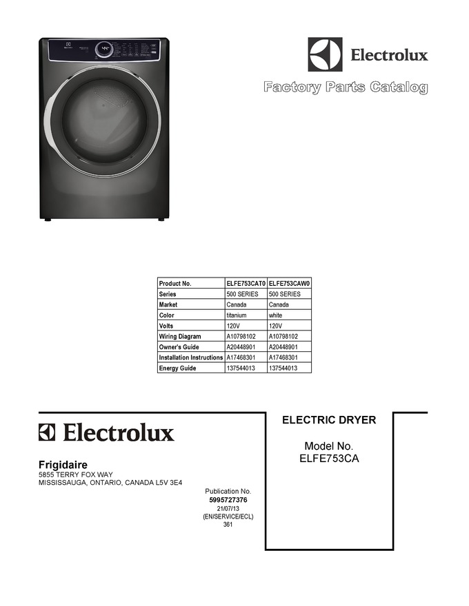 Diagram for ELFE753CAW0