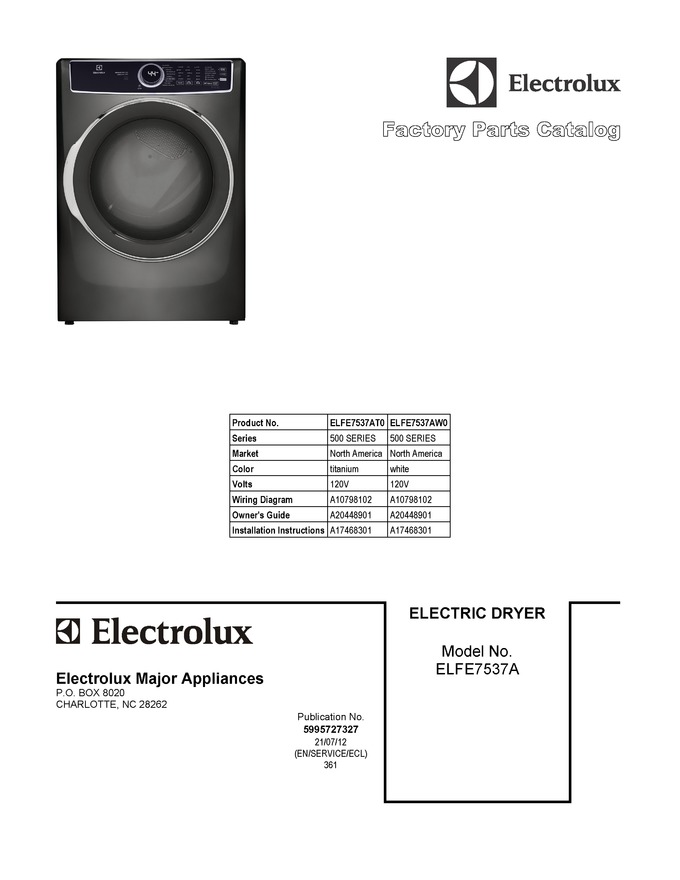 Diagram for ELFE7537AW0
