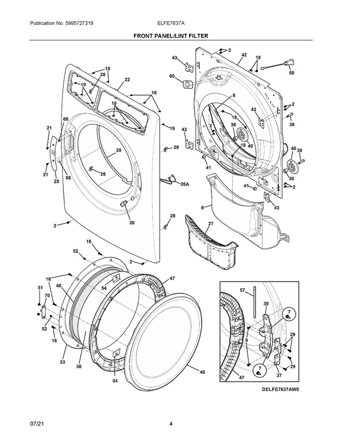 Diagram for ELFE7637AW0