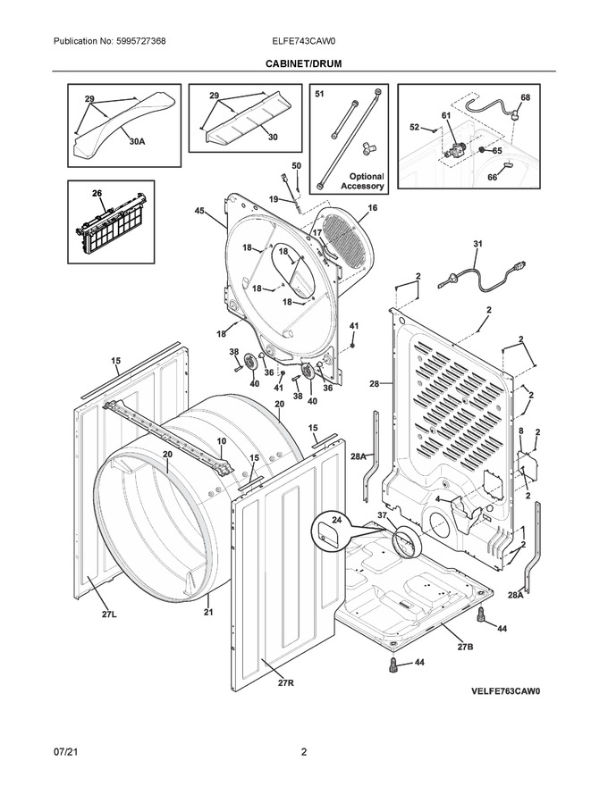 Diagram for ELFE743CAW0