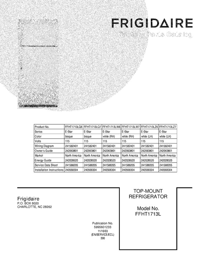 Diagram for FFHT1713LQ7