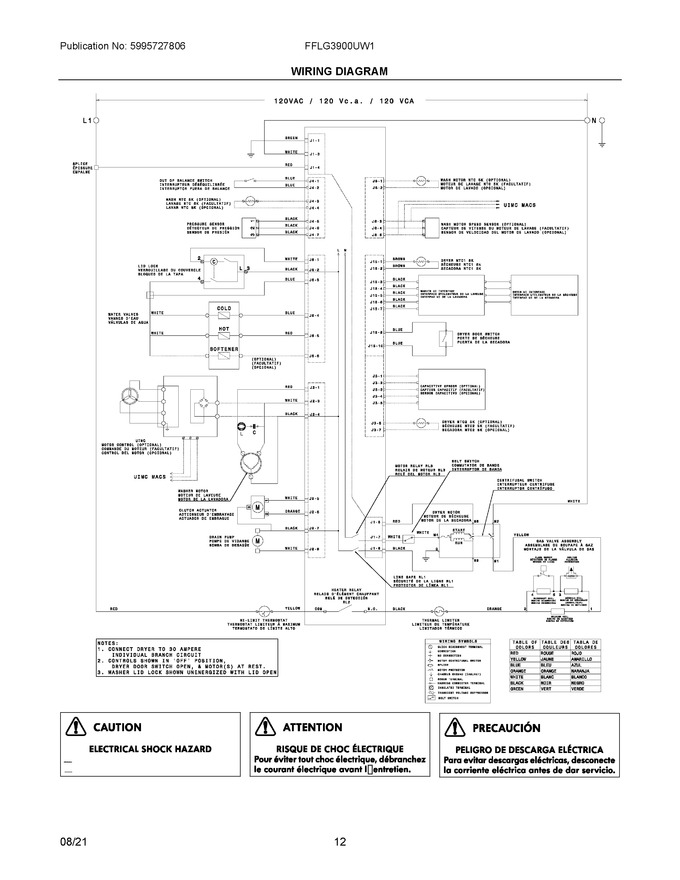 Diagram for FFLG3900UW1