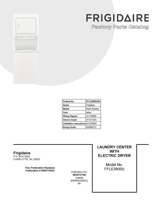 Diagram for FFLE3900UW3