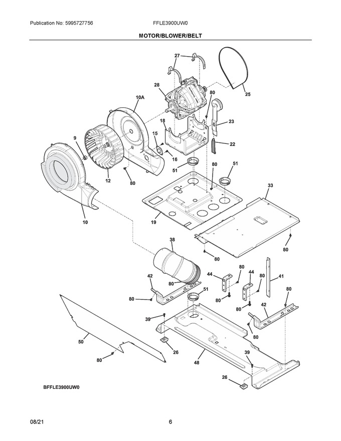 Diagram for FFLE3900UW0