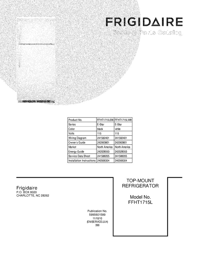 Diagram for FFHT1715LW8
