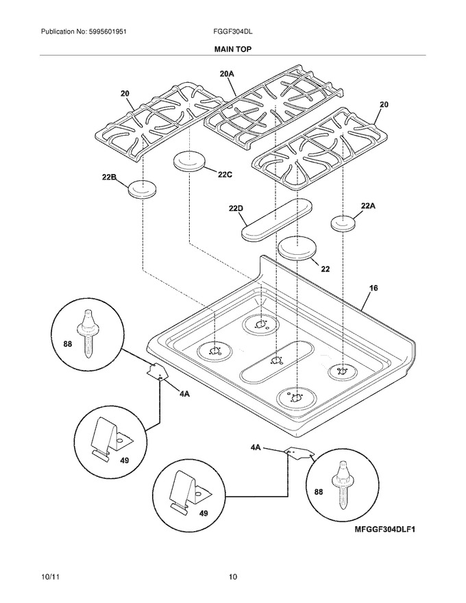 Diagram for FGGF304DLW2