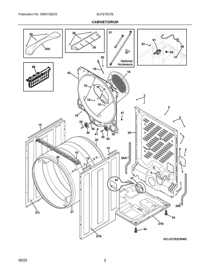Diagram for ELFE7637BW0