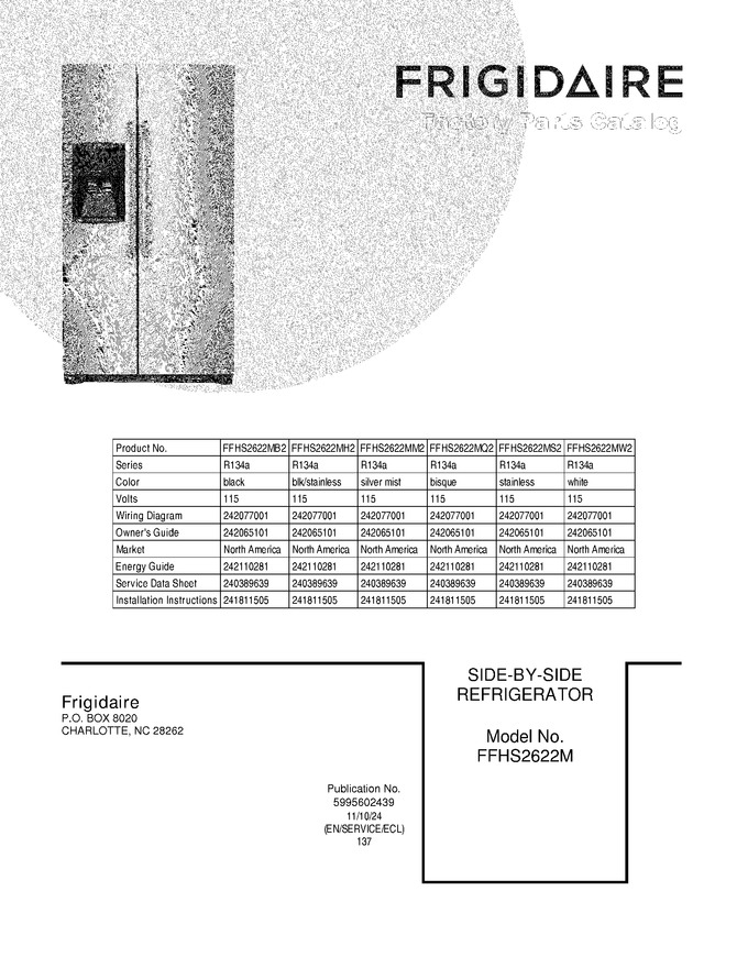 Diagram for FFHS2622MW2