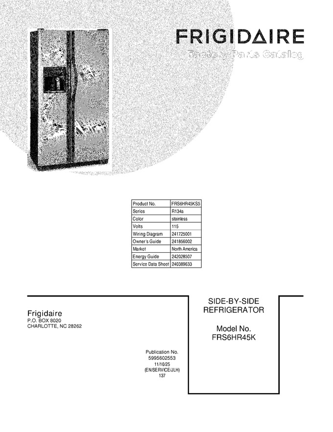 Diagram for FRS6HR45KS5