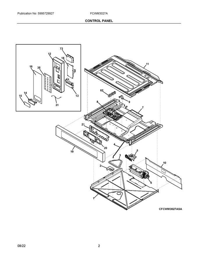 Diagram for FCWM3027ADA