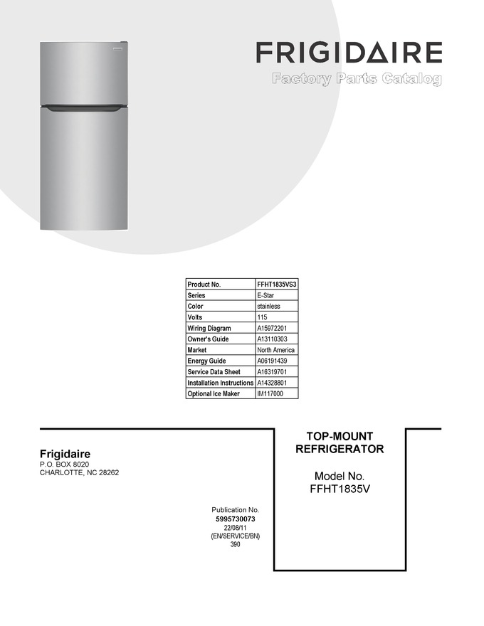 Diagram for FFHT1835VS3