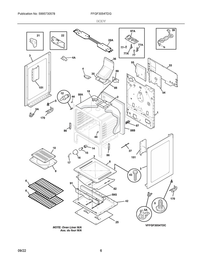 Diagram for FFGF3054TDG