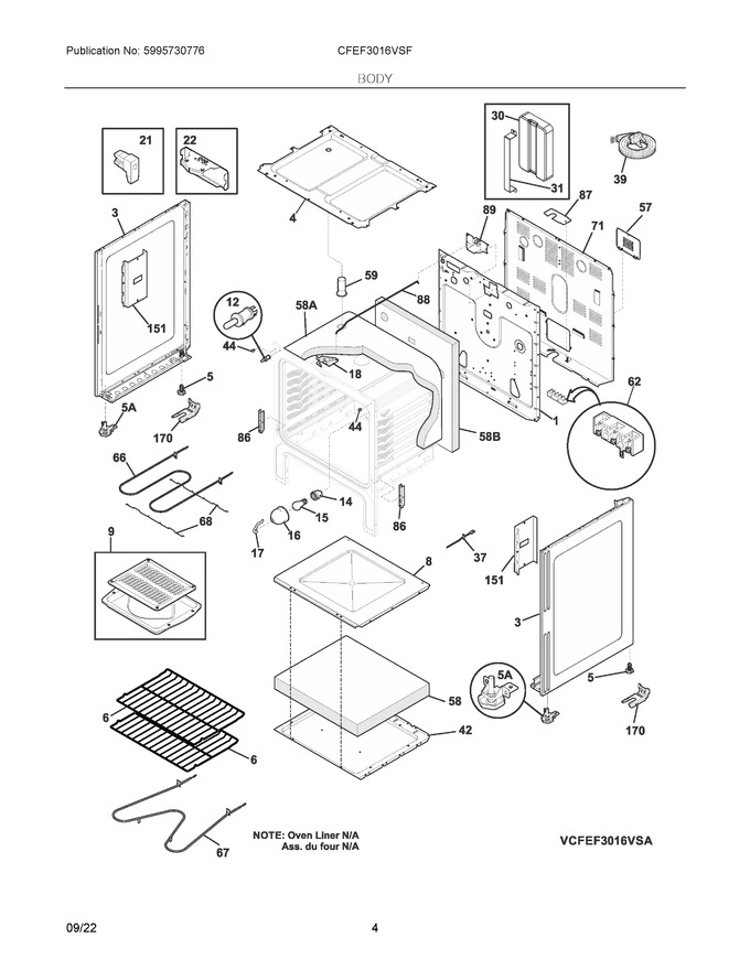 Diagram for CFEF3016VSF