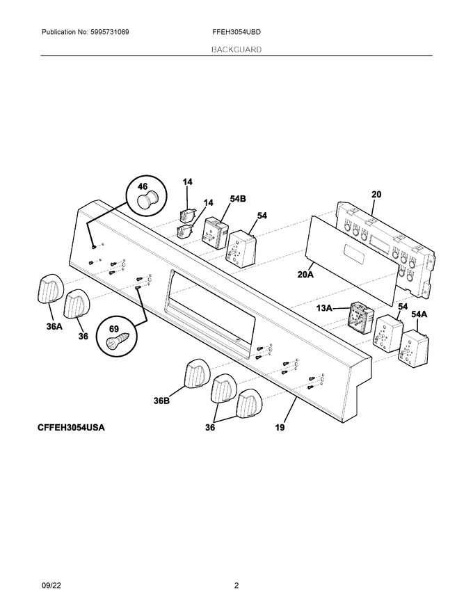 Diagram for FFEH3054UBD