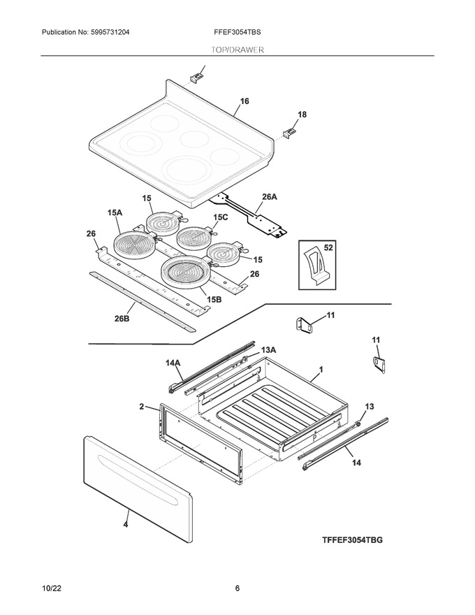 Diagram for FFEF3054TBS