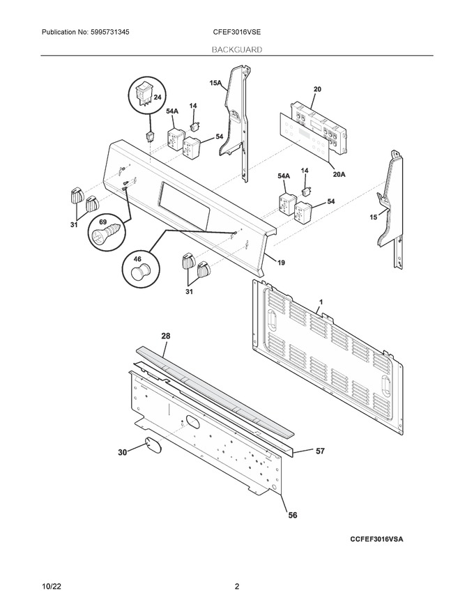 Diagram for CFEF3016VSE