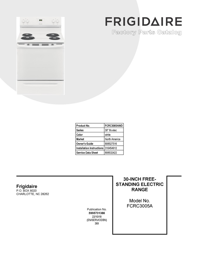 Diagram for FCRC3005AWD