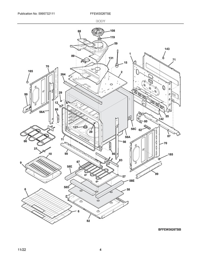Diagram for FFEW3026TSE