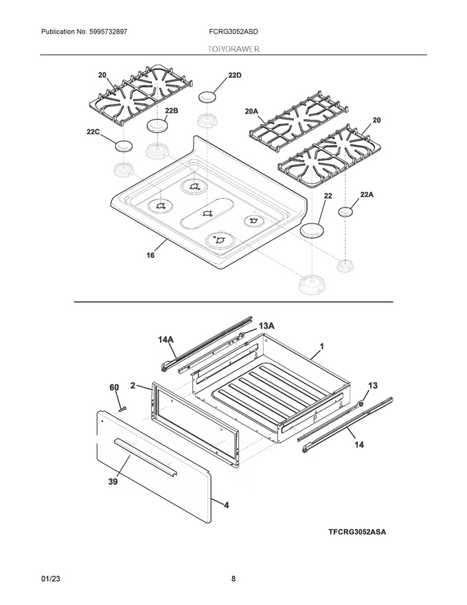 Diagram for FCRG3052ASD