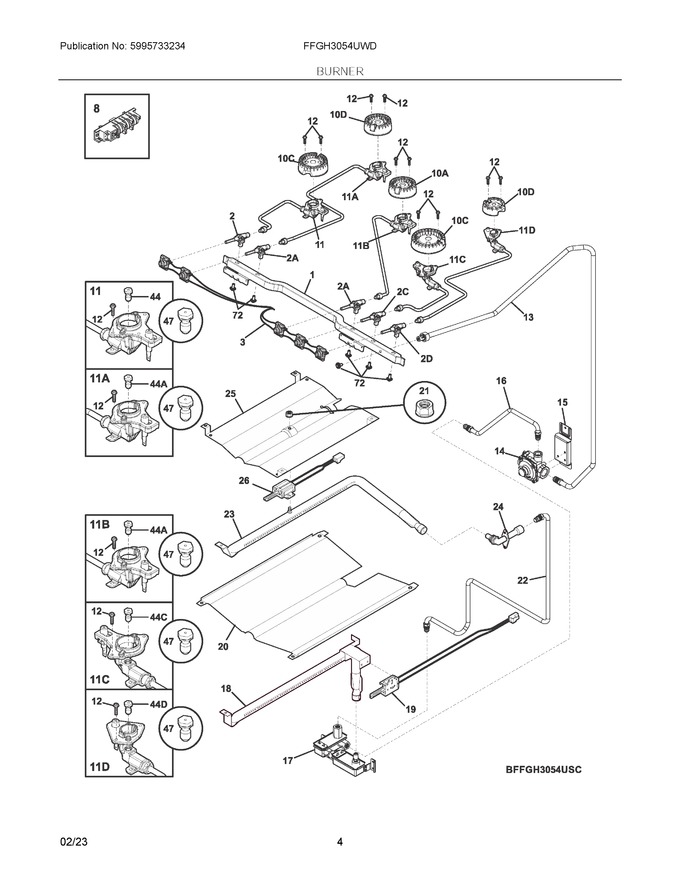 Diagram for FFGH3054UWD