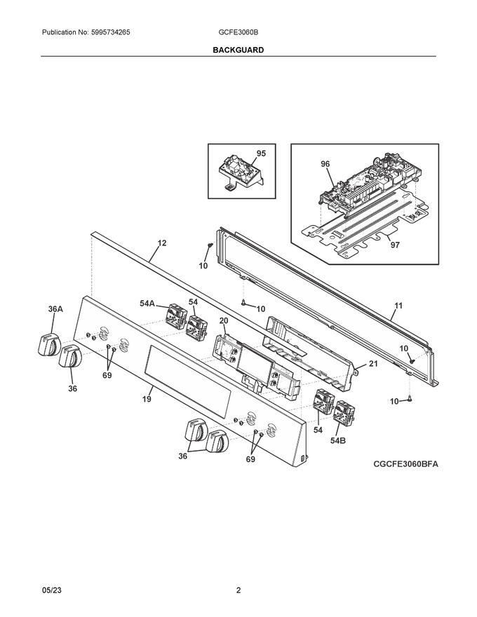 Diagram for GCFE3060BDA