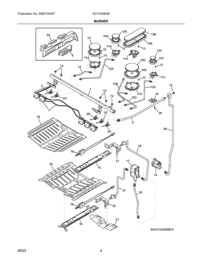 Diagram for GCFG3060BFA