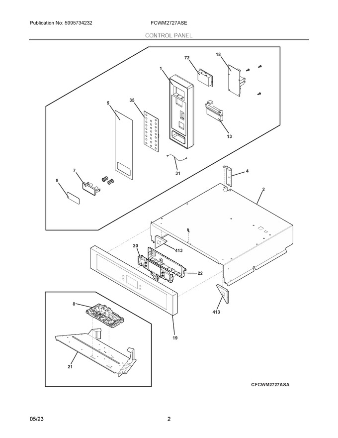 Diagram for FCWM2727ASE