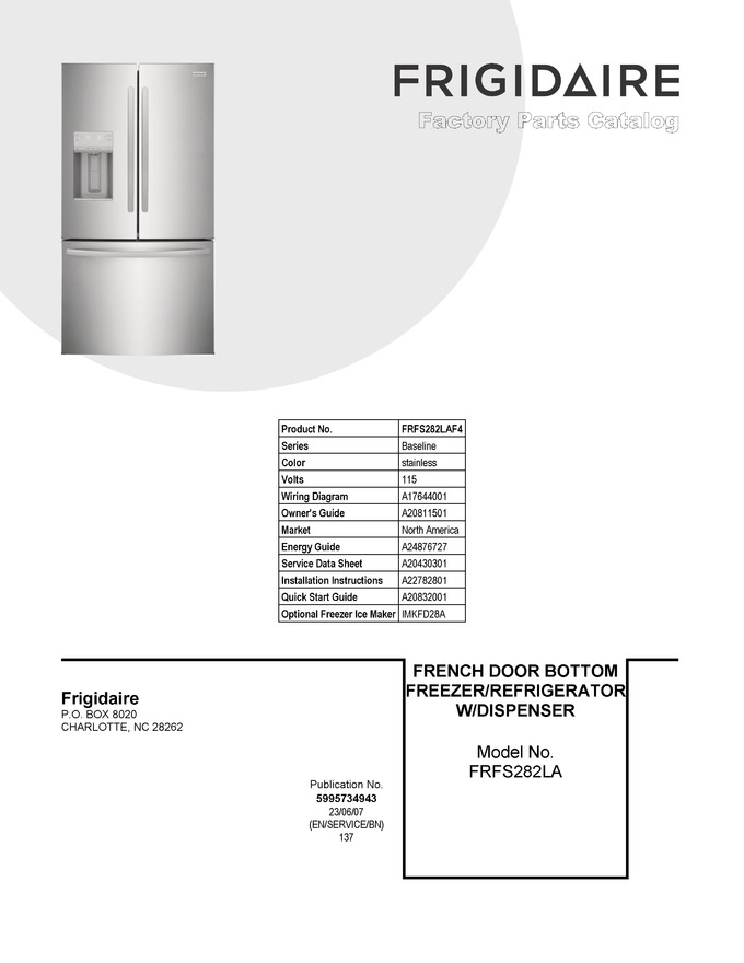 Diagram for FRFS282LAF4