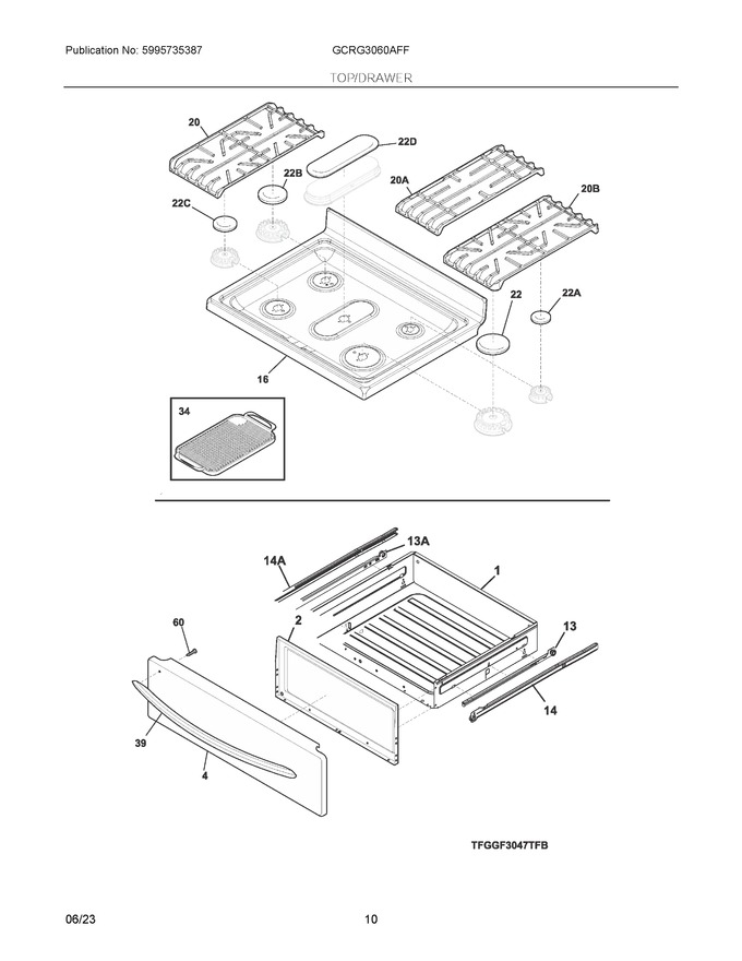 Diagram for GCRG3060AFF