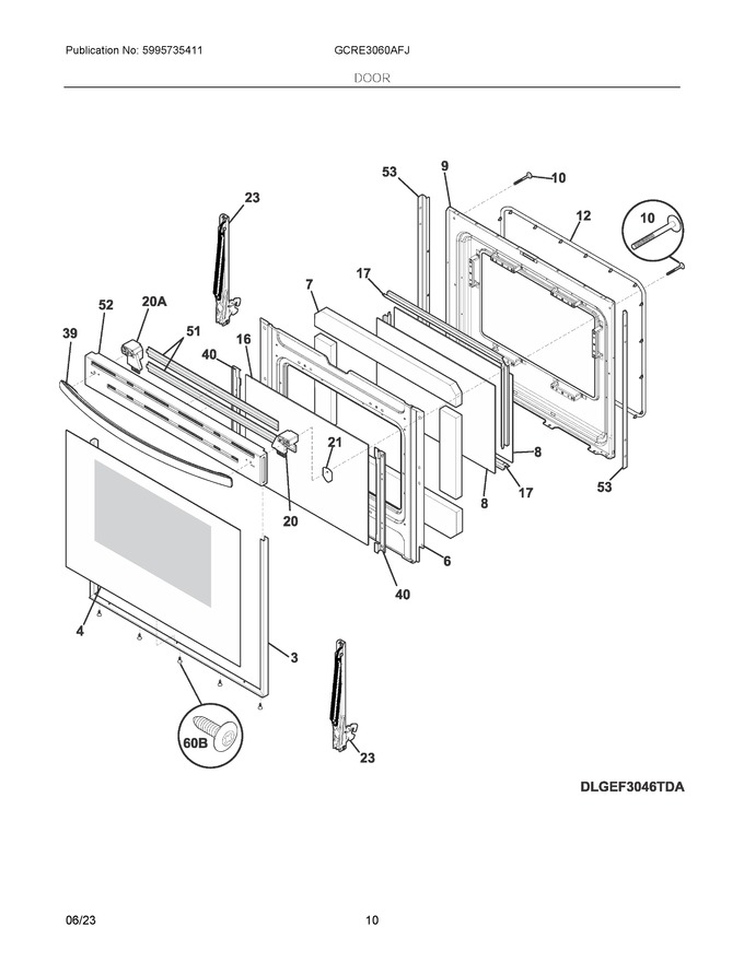 Diagram for GCRE3060AFJ