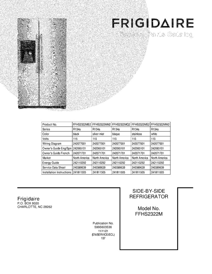 Diagram for FFHS2322MB2