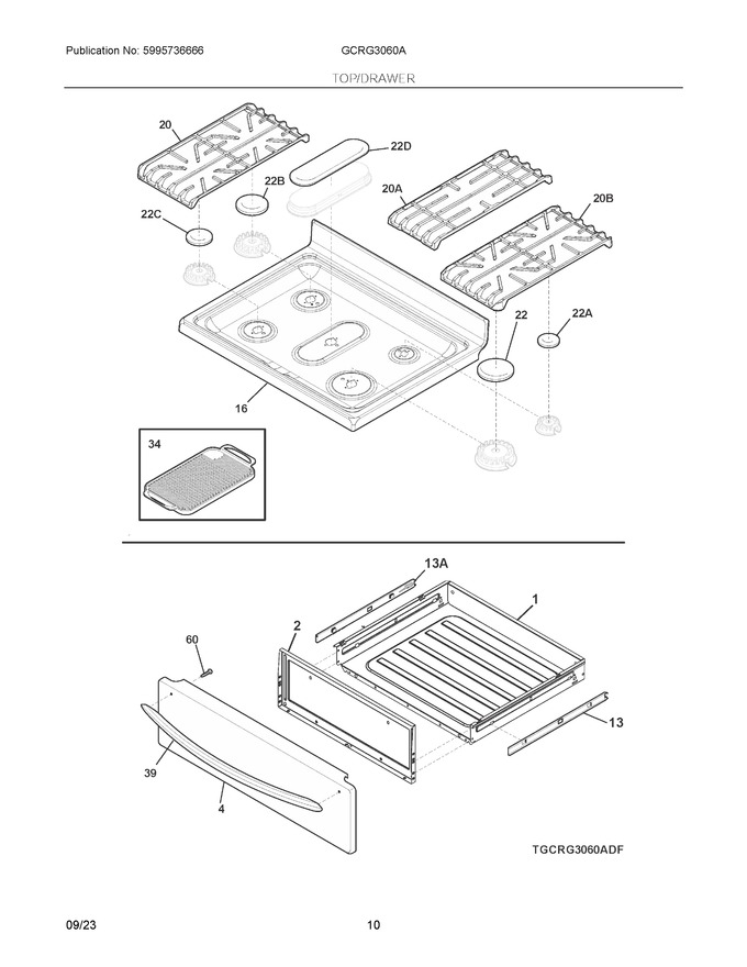Diagram for GCRG3060AFH