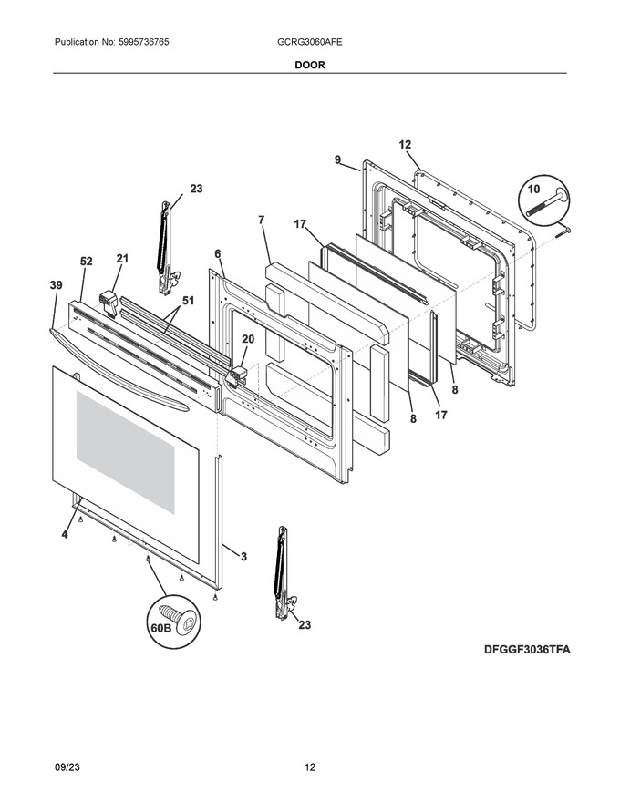 Diagram for GCRG3060AFE