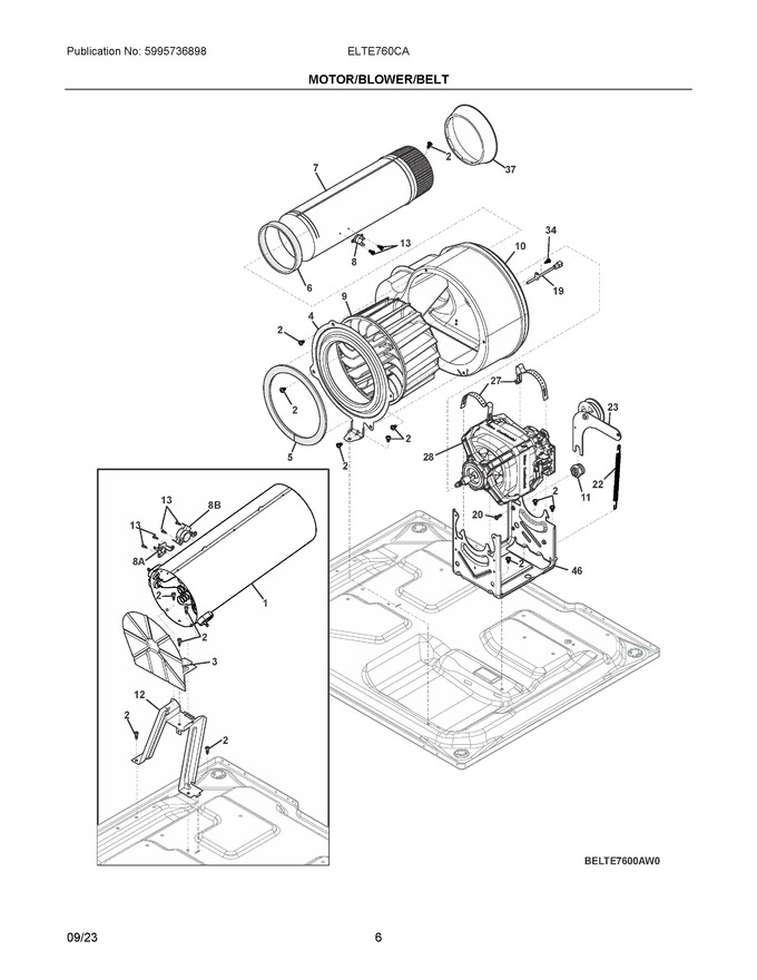 Diagram for ELTE760CAW0