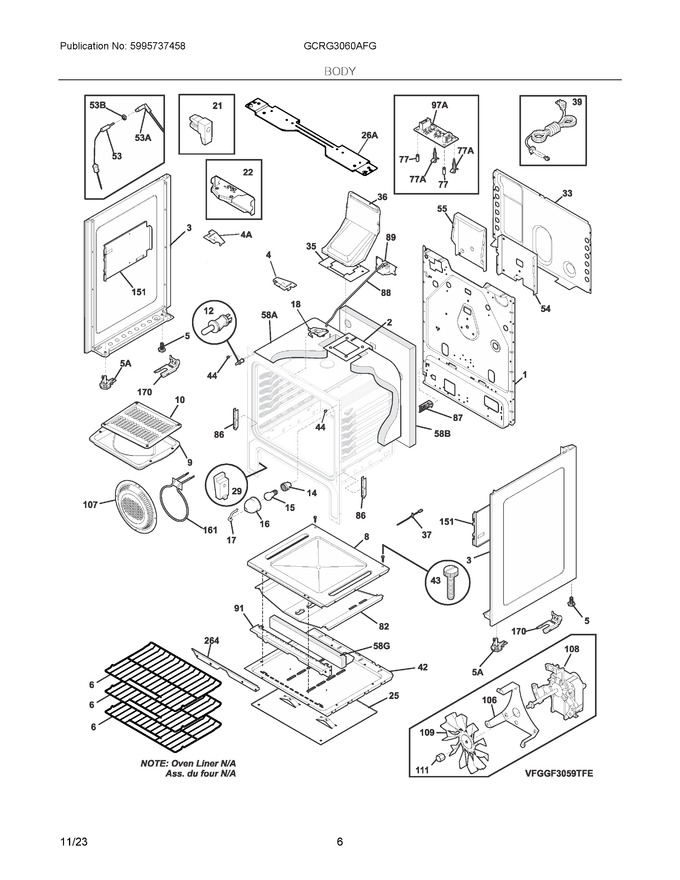 Diagram for GCRG3060AFG