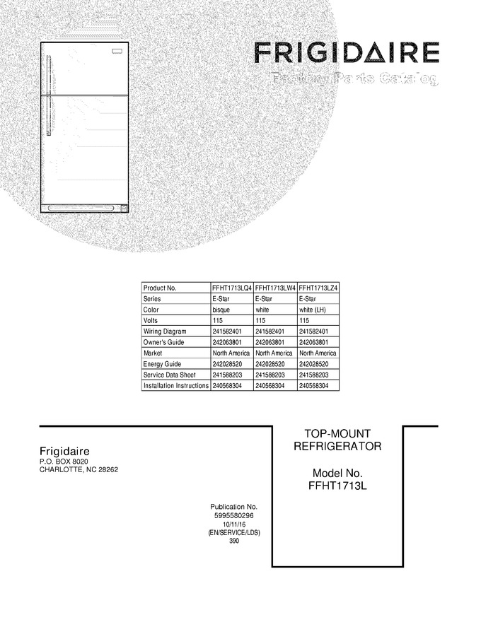 Diagram for FFHT1713LW4
