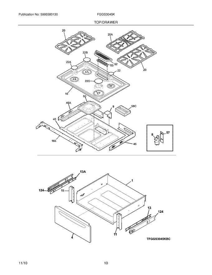 Diagram for FGGS3045KBC