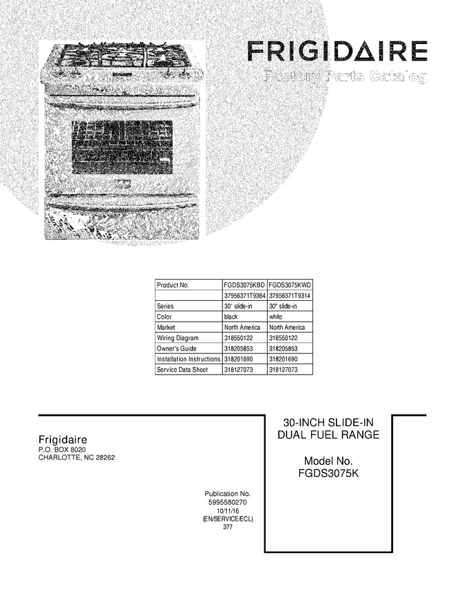 Diagram for FGDS3075KWD
