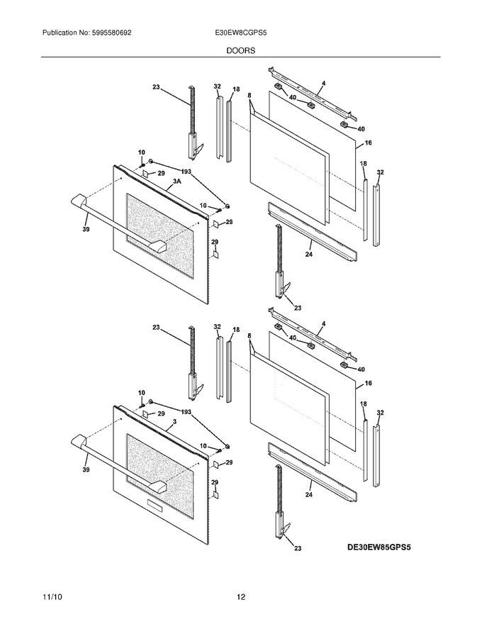 Diagram for E30EW8CGPS5