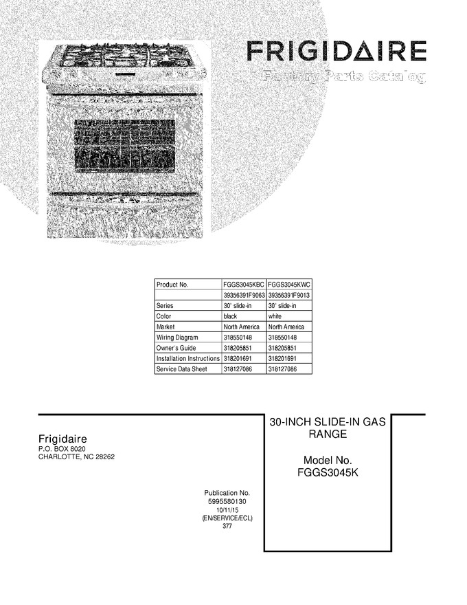 Diagram for FGGS3045KWC