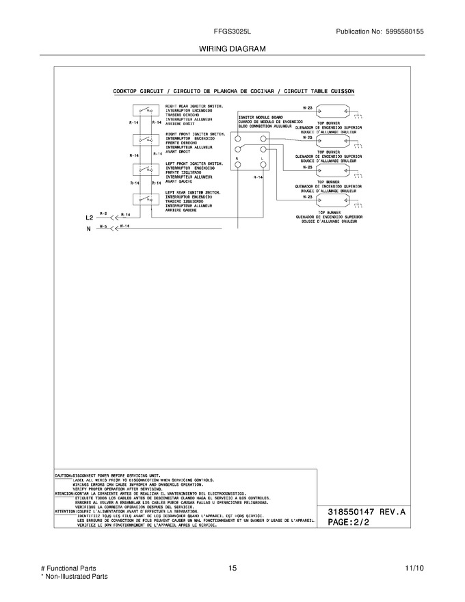 Diagram for FFGS3025LWC