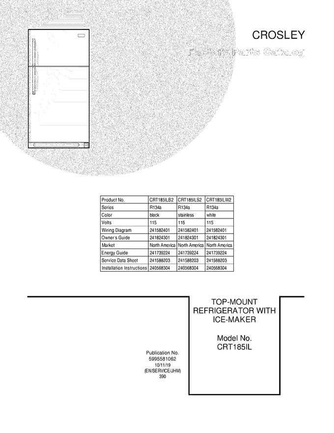 Diagram for CRT185ILW2