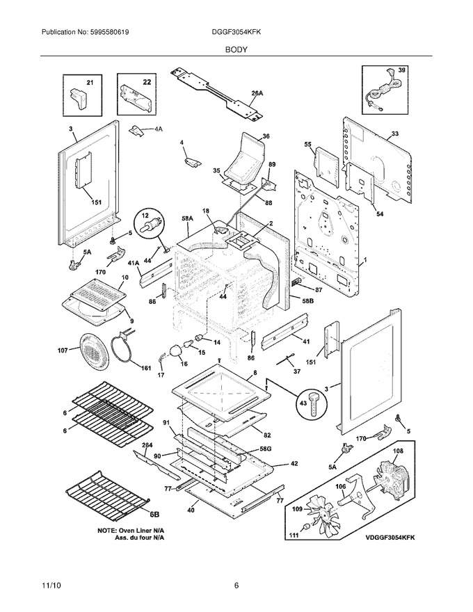 Diagram for DGGF3054KFK