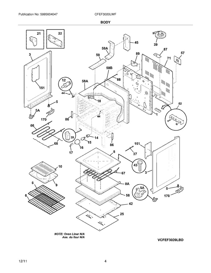 Diagram for CFEF3020LWF