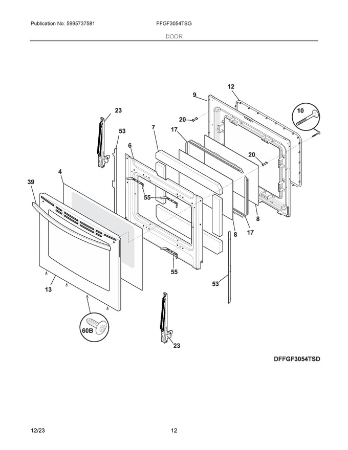Diagram for FFGF3054TSG