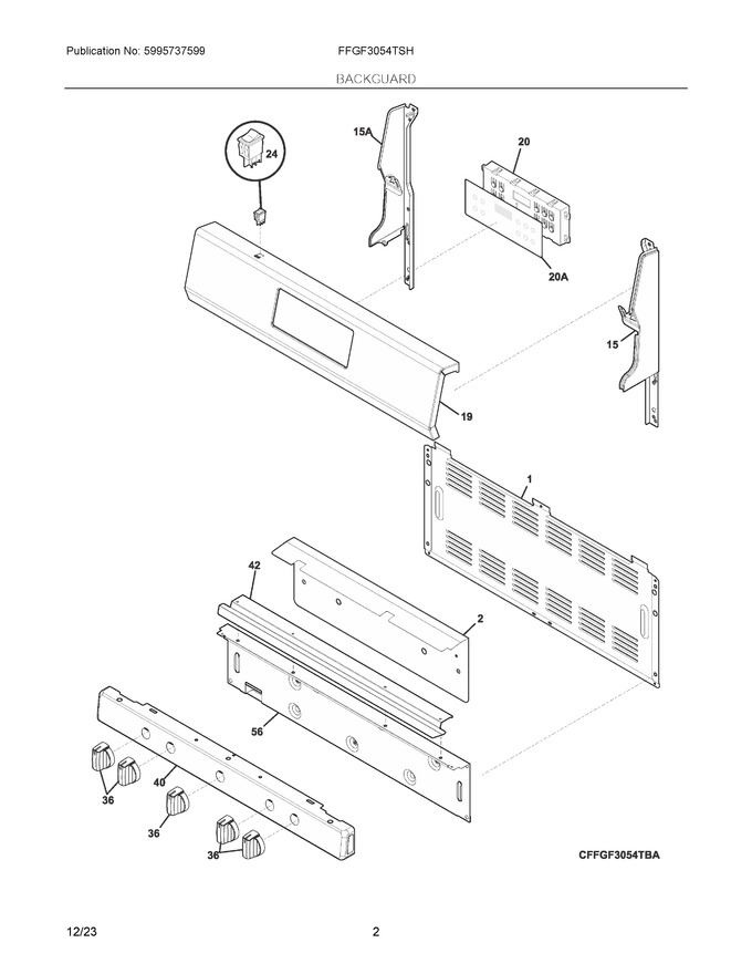 Diagram for FFGF3054TSH