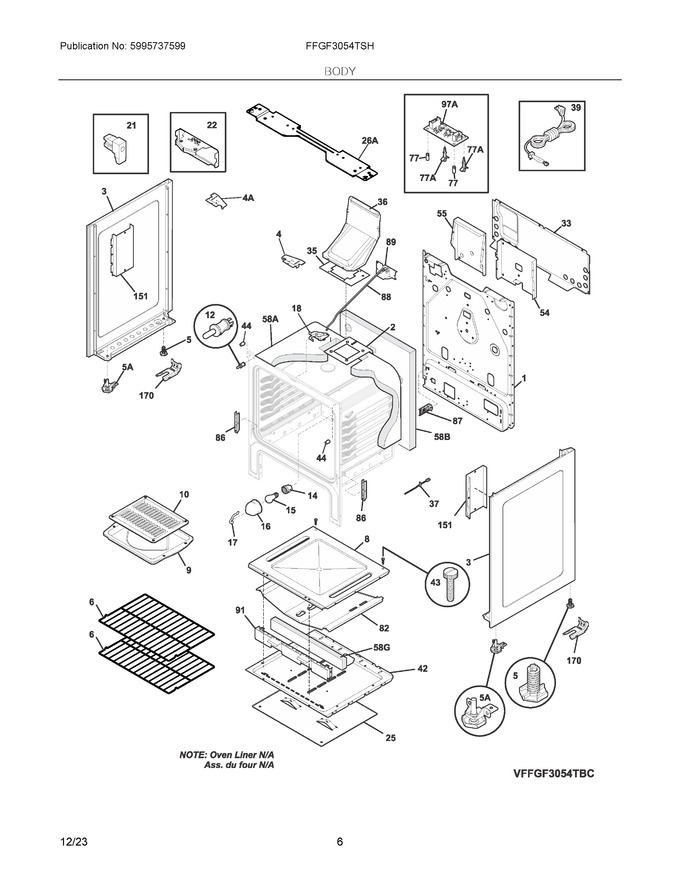 Diagram for FFGF3054TSH