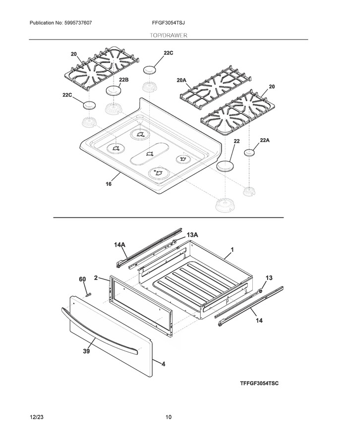 Diagram for FFGF3054TSJ