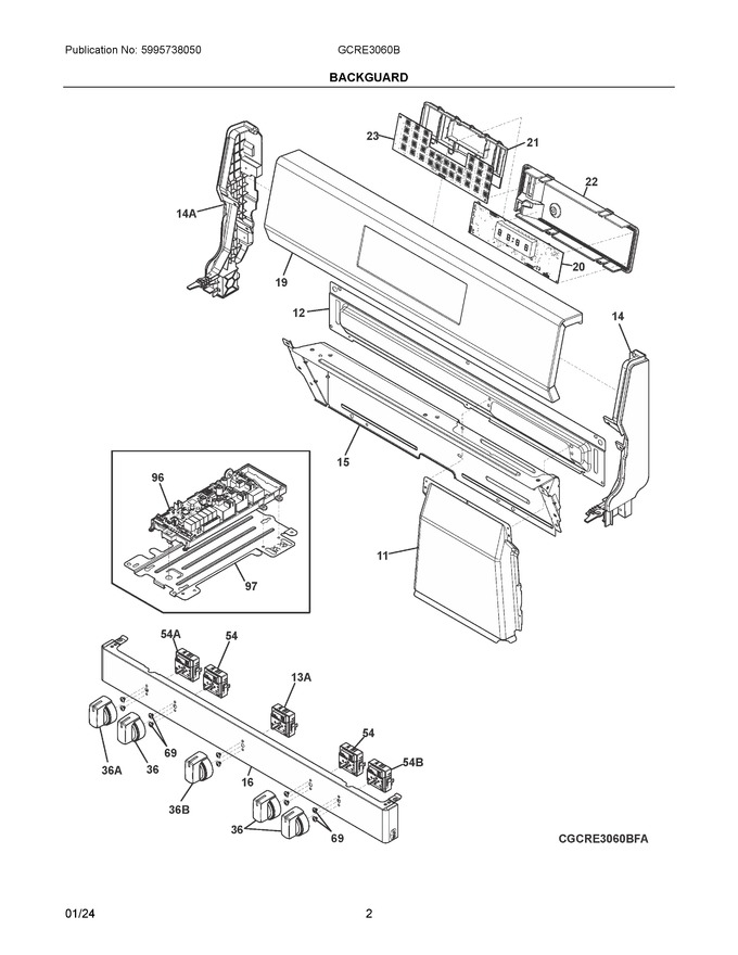 Diagram for GCRE3060BDA